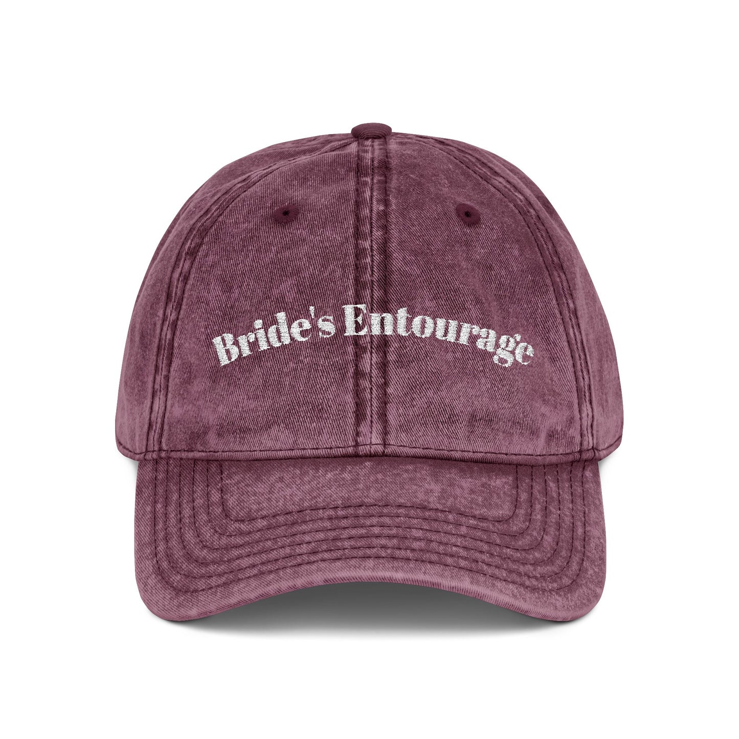 Vintage Embroidered Cap, Bride's Entourage Hat, Wedding Accessory, Bridal Party Gift, Stylish Headwear