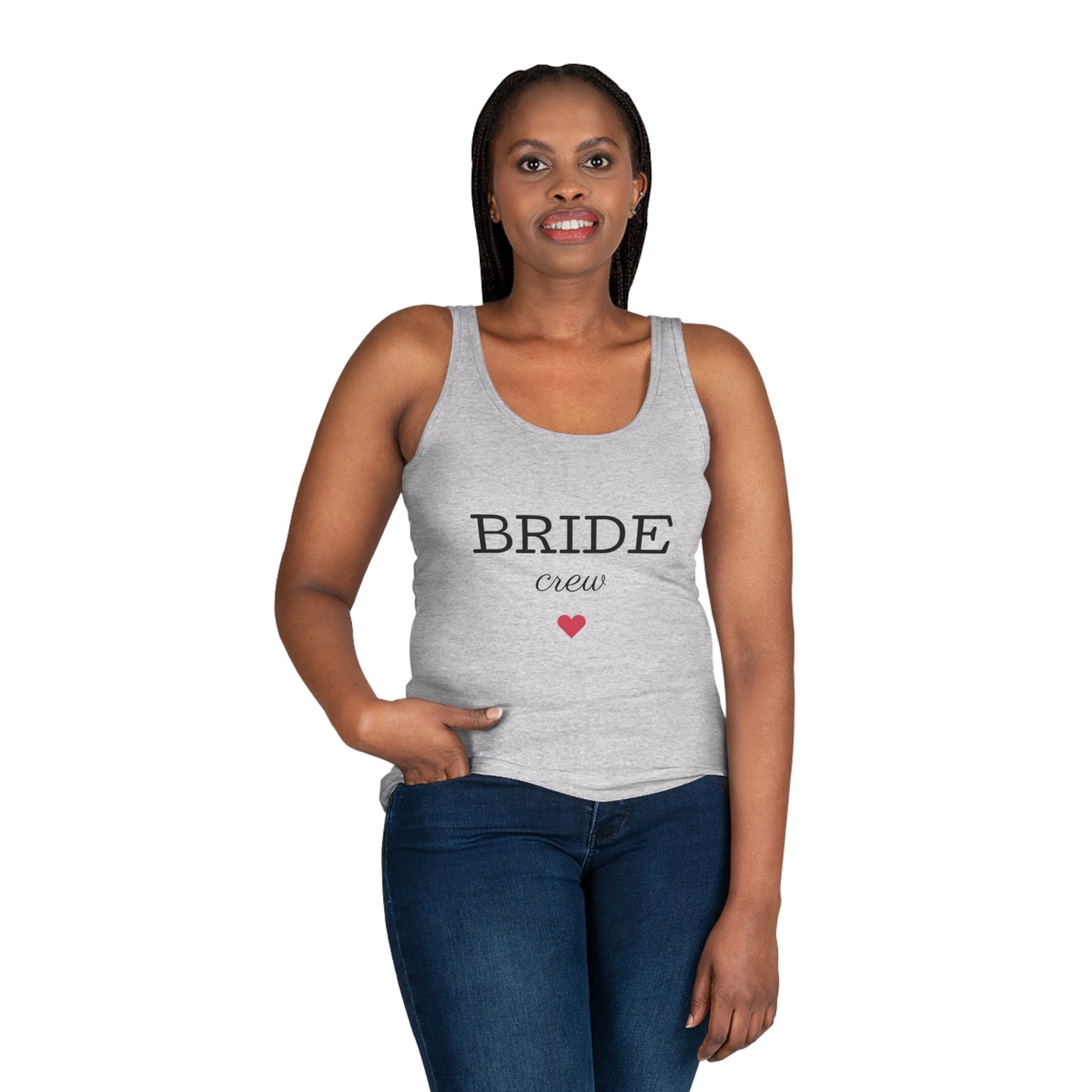 Bride Crew Women's Tank Top, Bridal Party Shirt, Wedding Celebration Outfit, Bachelorette Party Apparel, Customizable Gift