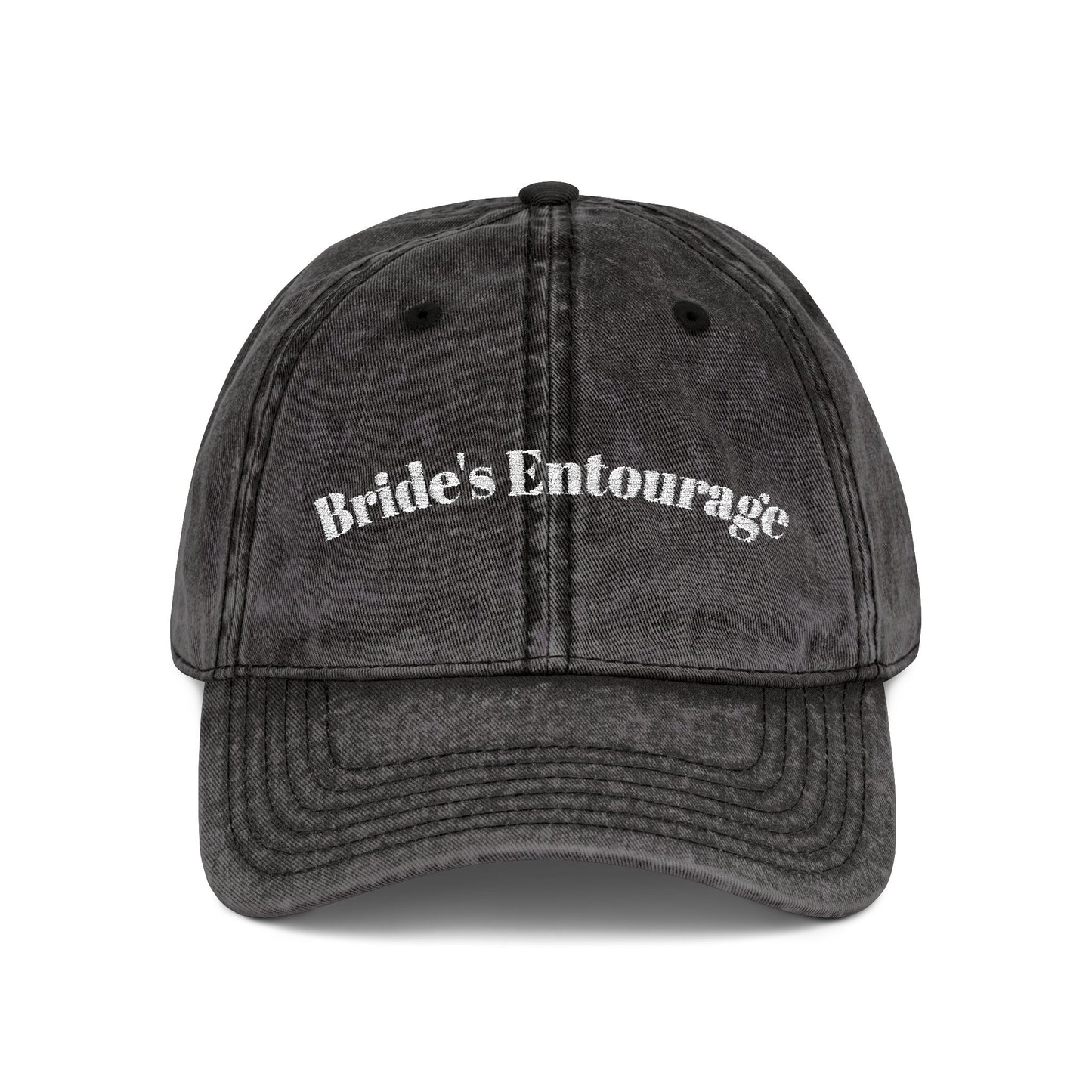 Vintage Embroidered Cap, Bride's Entourage Hat, Wedding Accessory, Bridal Party Gift, Stylish Headwear