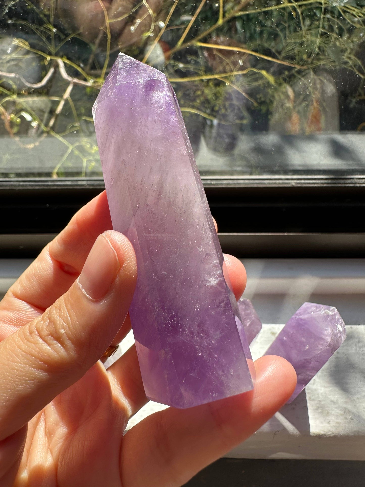 Brazilian Amethyst Tower | Healing Crystal for Calm & Intuition: 50-100g,6-8cm