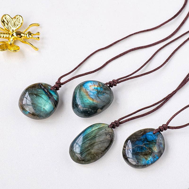 Labradorite Necklace - Shimmering Magic & Play of Color
