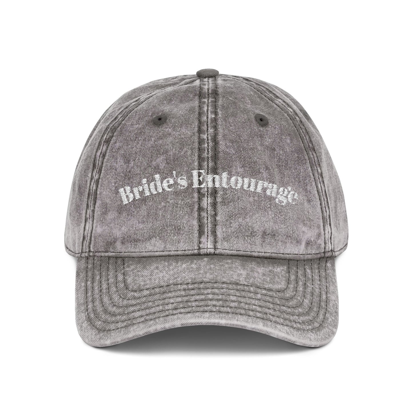 Vintage Embroidered Cap, Bride's Entourage Hat, Wedding Accessory, Bridal Party Gift, Stylish Headwear