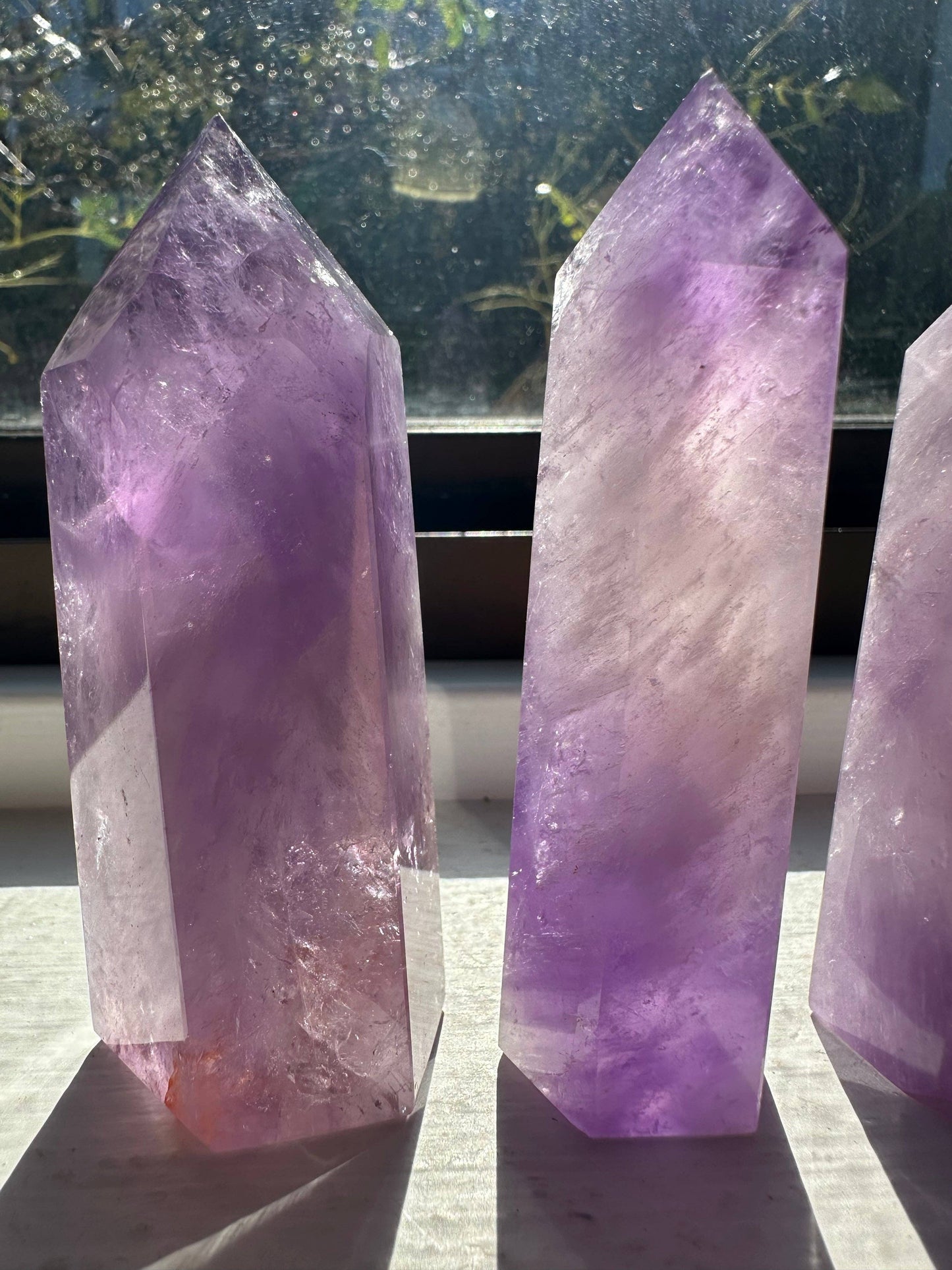 Brazilian Amethyst Tower | Healing Crystal for Calm & Intuition: 50-100g，6-8cm