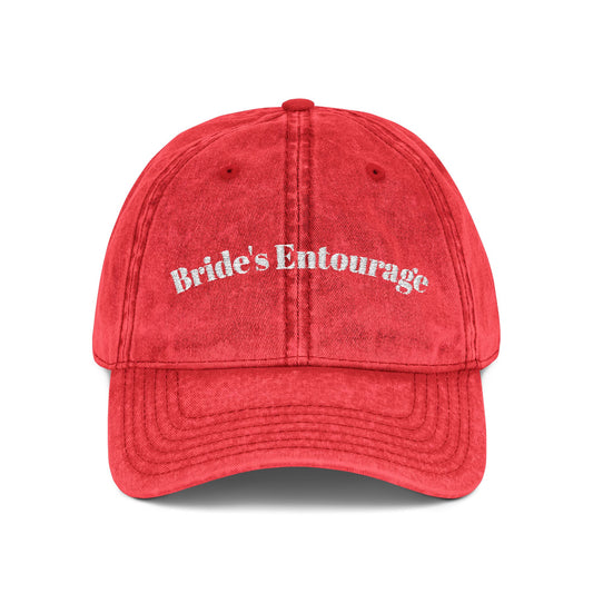 Vintage Embroidered Cap, Bride's Entourage Hat, Wedding Accessory, Bridal Party Gift, Stylish Headwear