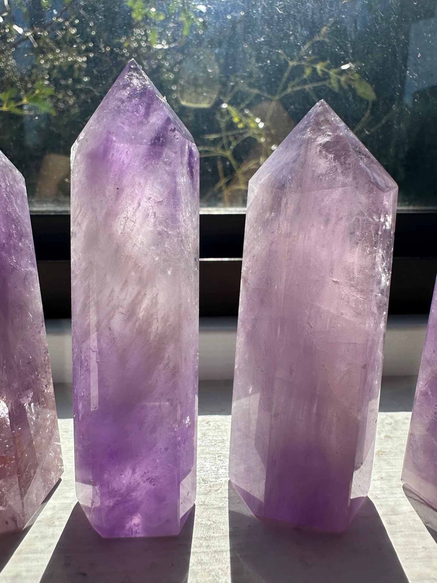 Brazilian Amethyst Tower | Healing Crystal for Calm & Intuition: 50-100g，6-8cm