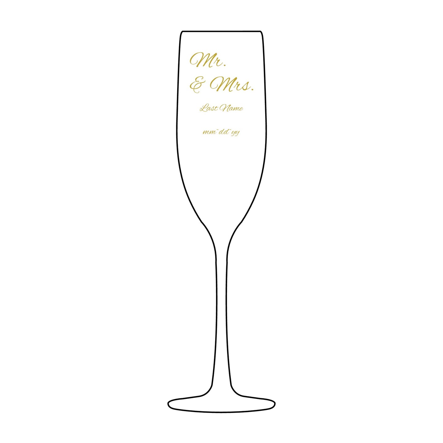 Personalized Champagne Flute, Custom Engraved Wedding Glass, Bridal Party Gift, Anniversary Celebration, Toasting Glasses