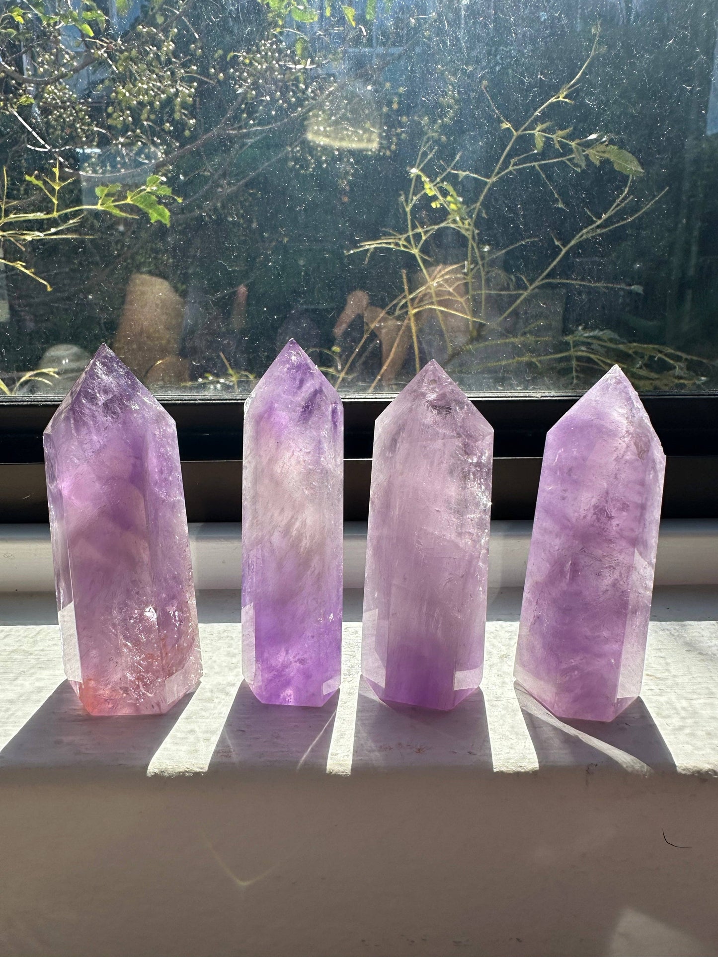 Brazilian Amethyst Tower | Healing Crystal for Calm & Intuition: 50-100g，6-8cm