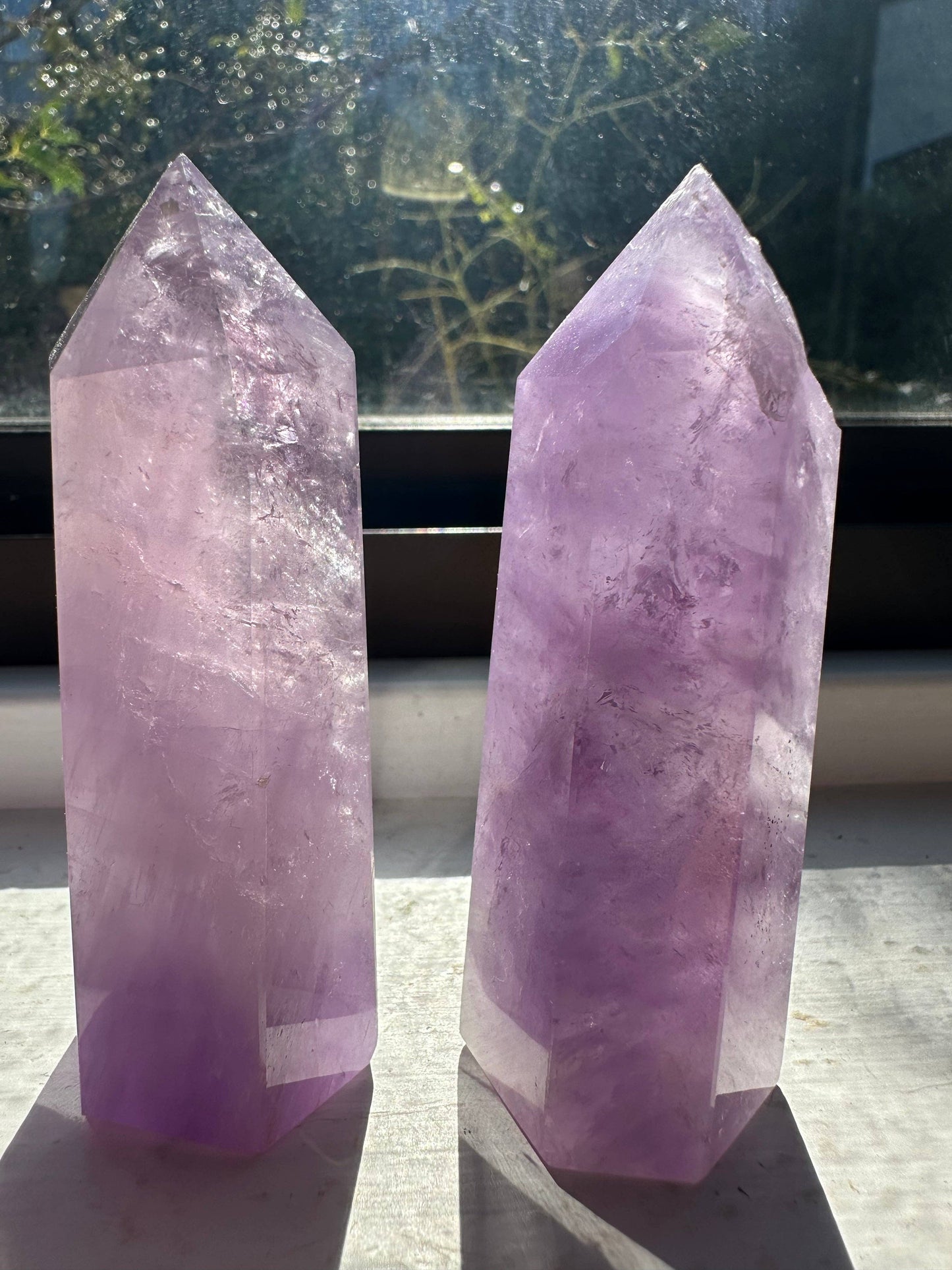 Brazilian Amethyst Tower | Healing Crystal for Calm & Intuition: 50-100g，6-8cm